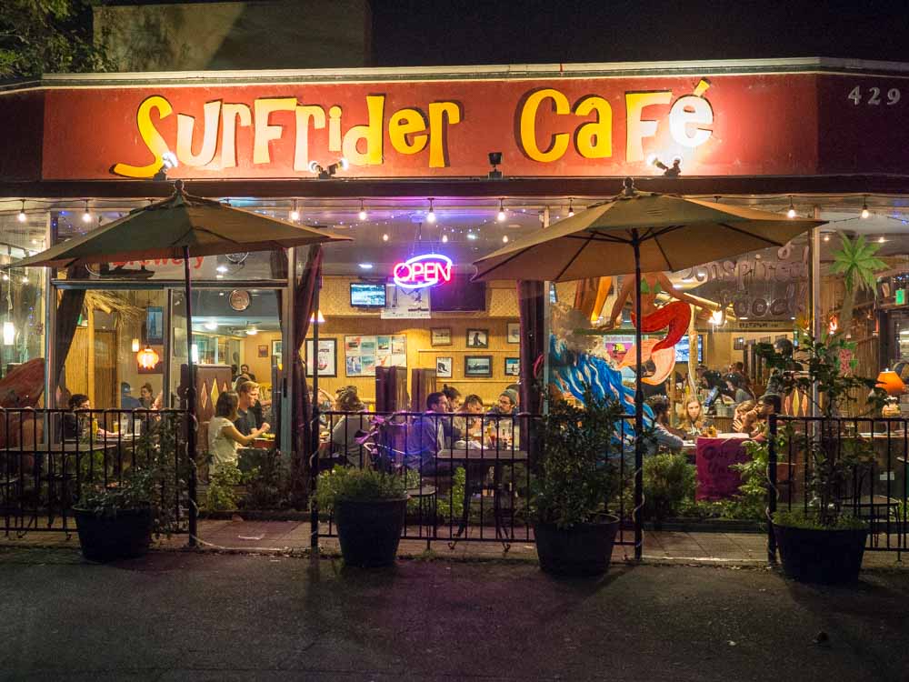 California Santa Cruz Surfrider Cafe