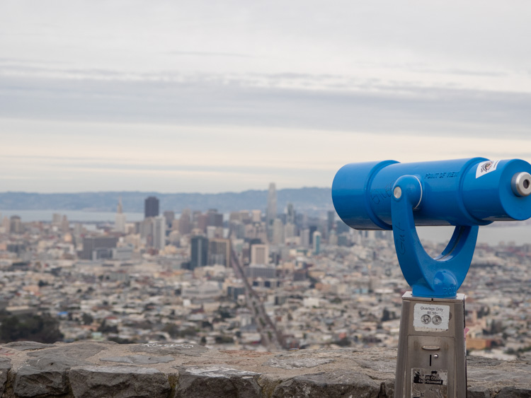 San Francisco view from Twin Peaks