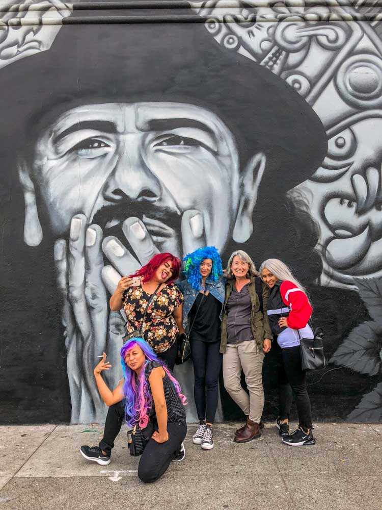 Santana Mural in the Mission San Francisco