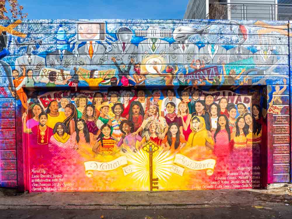 Mission District Mural titled Women of Resistence