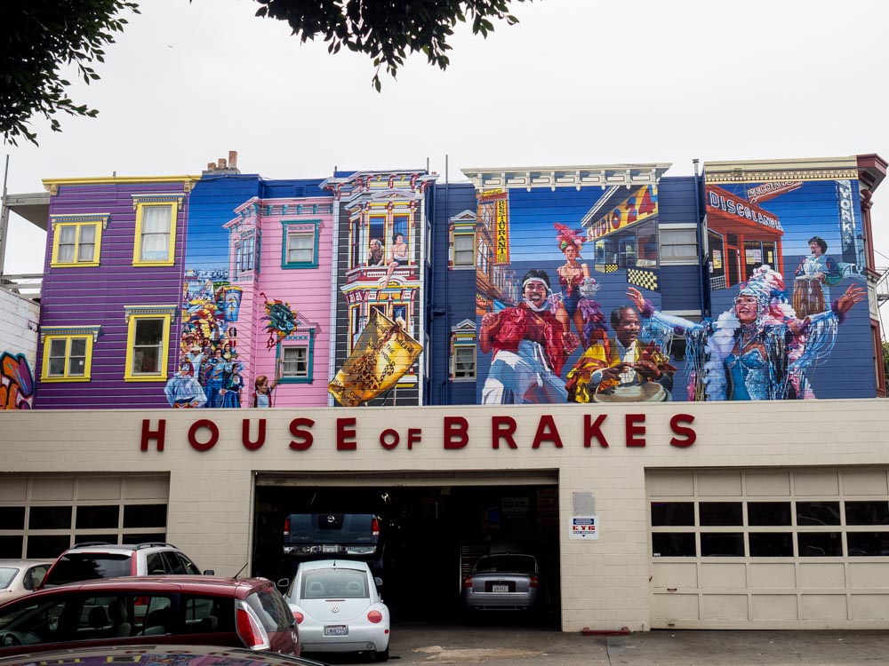 SF mural at House of Brakes