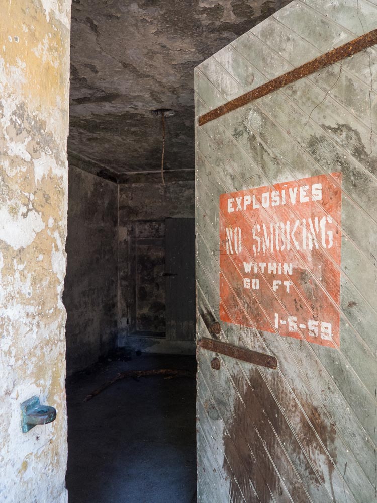 Angel Island Battery Wallace Explosives