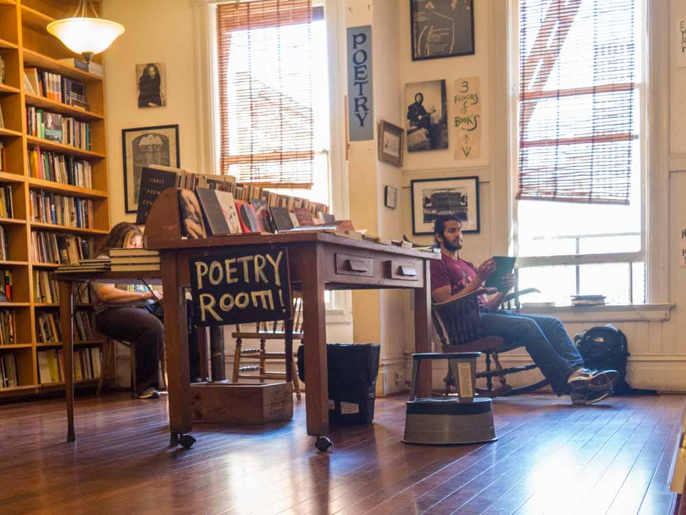 City Lights Bookstore North Beach SF. Reading Room