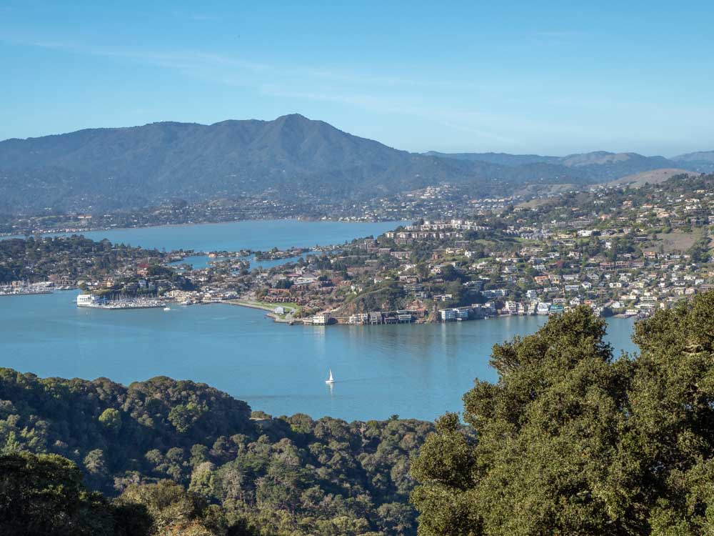 Angel Island State Park: view of Tiburon