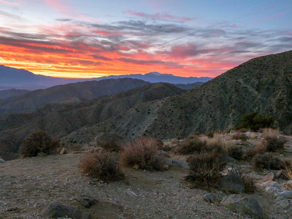 What to do in Joshua Tree National park: Keys View Sunset