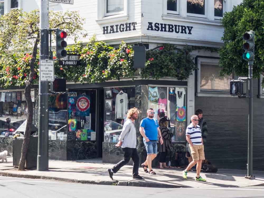 California San Francisco Haight Ashbury street corner