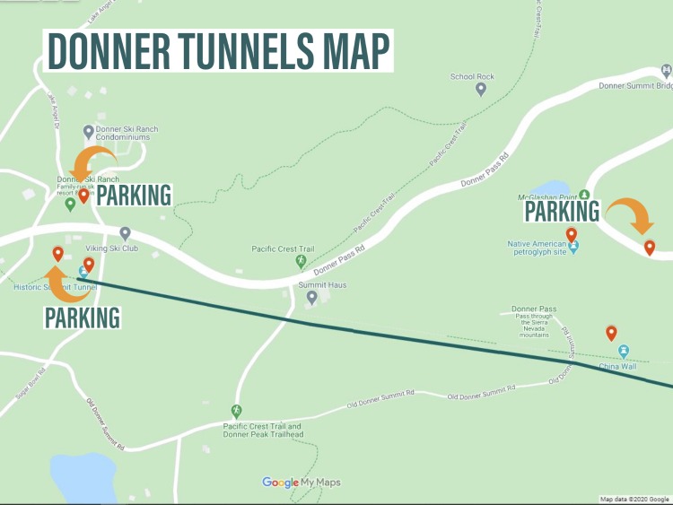 Donner Pass Trail Map