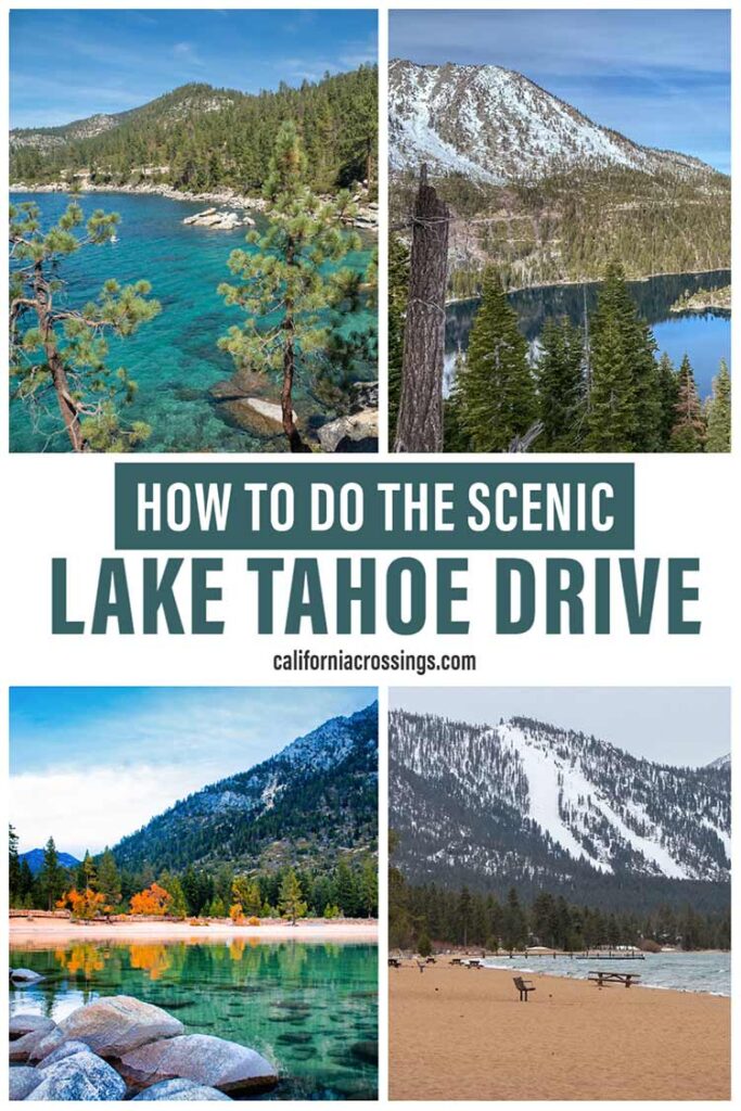 Driving around Lake Tahoe scenic drive