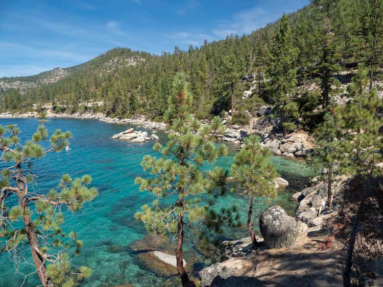 Lake Tahoe scenic drive: Emerald Cove Nevada