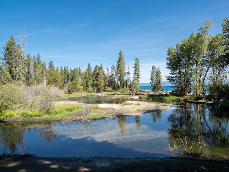Lake Tahoe's Sugar Pine state park pond