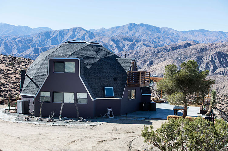 Joshua Tree Cabin Hawkeye dome exterior