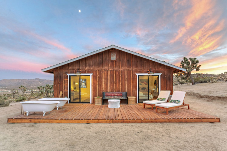 Joshua Tree cabins La Luna Exterior