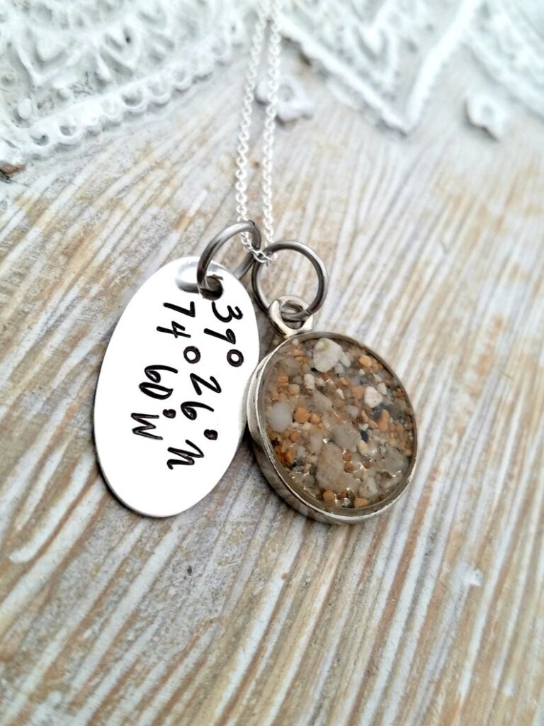 Made in California gift sand necklace