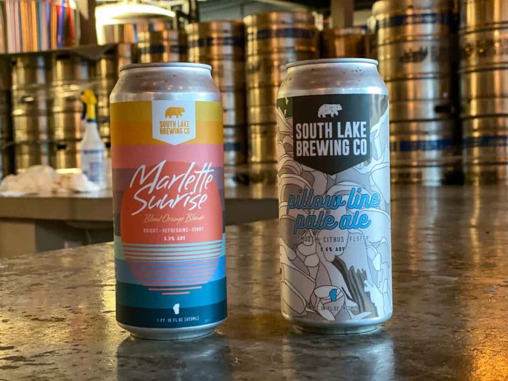 South Lake Brewing in Tahoe: Cans