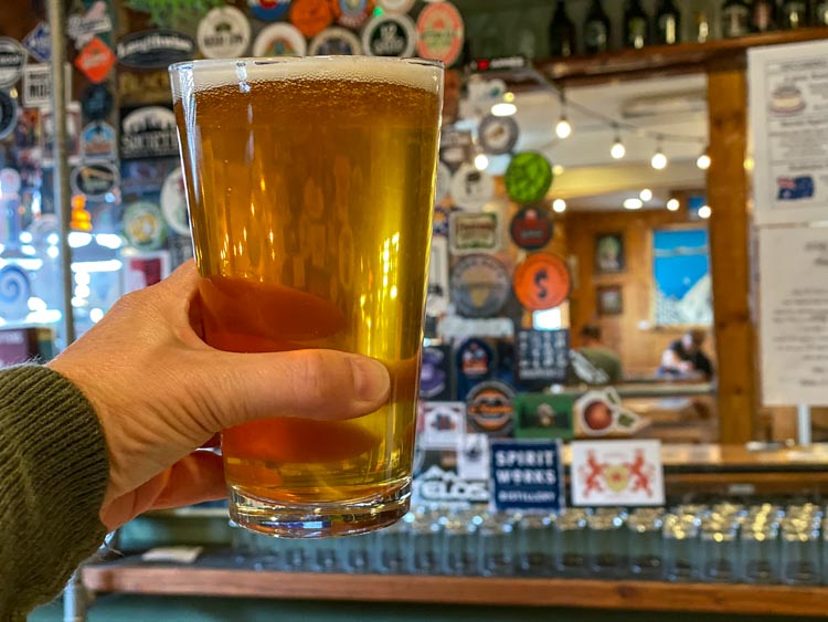 South Lake Tahoe brewery - Sidellis. Beer pint