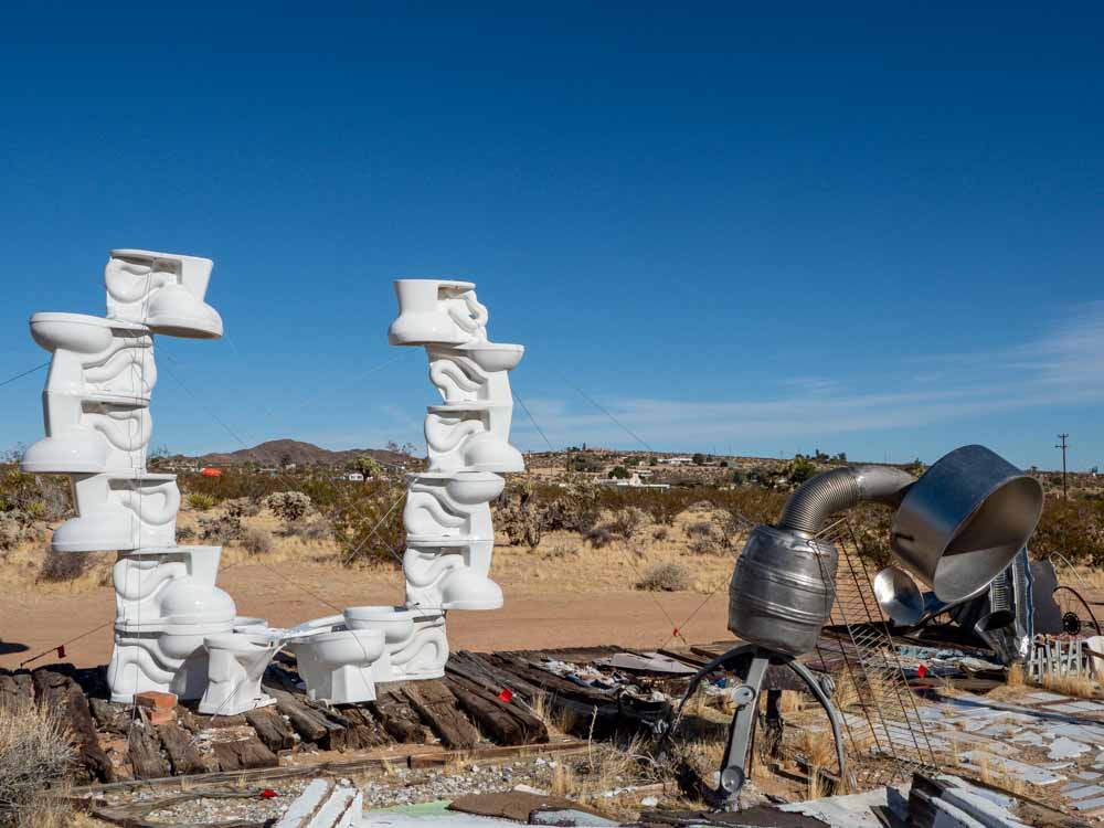 Noah Purafoy Museum Toilet sculptures