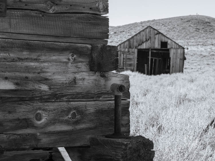 The grounds of Bodie ghost town state park