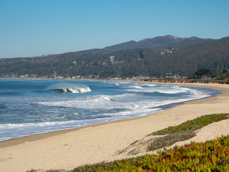 Half Moon Bay State Beach Park. Ocean view from the bluff