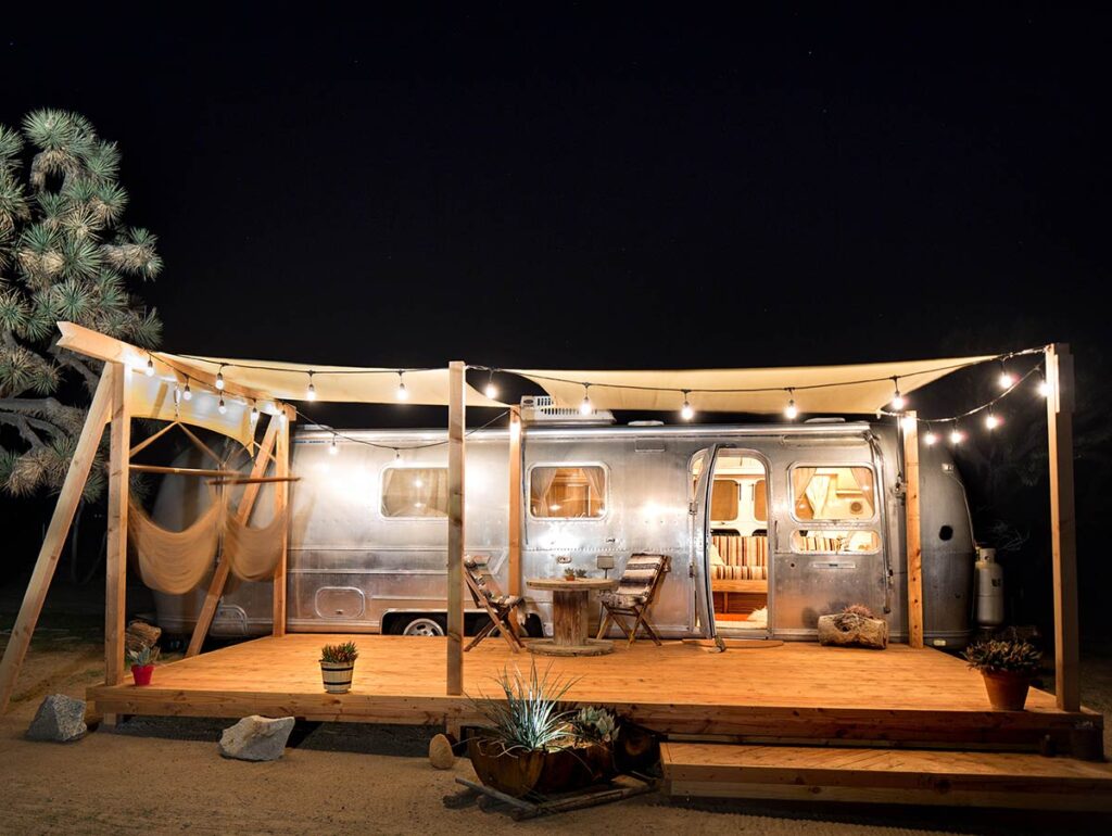 Joshua Tree Piece of Sky trailer airbnb