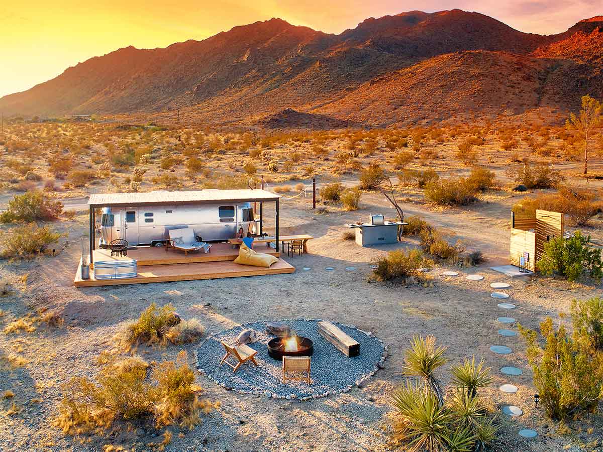 5 Tranquil & Retro Joshua Tree Glamping, Airstream and Trailer Spots