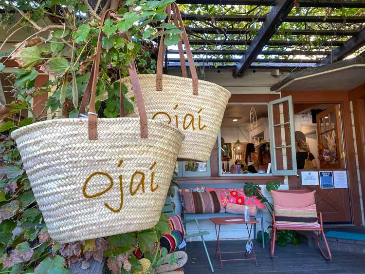 Ojai hippie town California straw bag