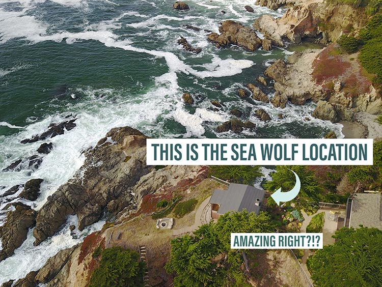 Airbnb in Half Moon Bay Sea Wolf coastal location