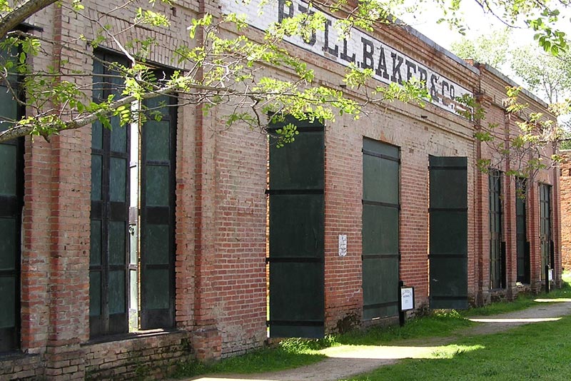 Shasta Historic State Park ghost town old brick buildings