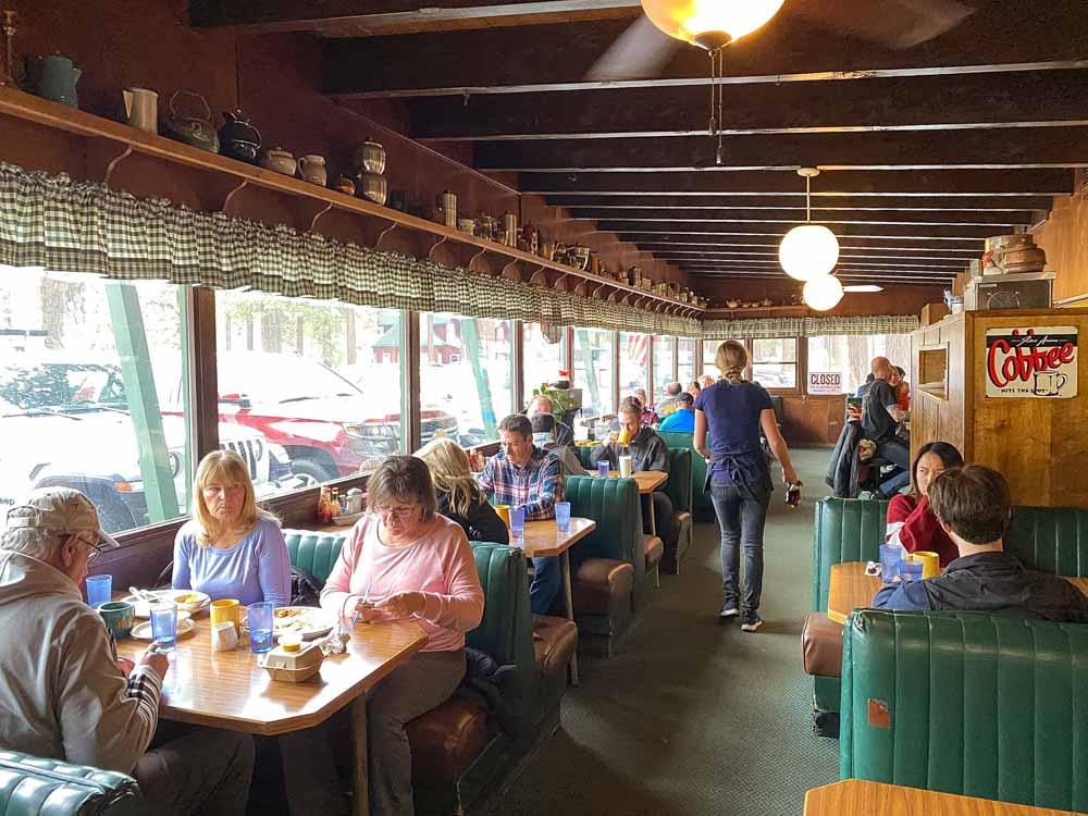 South Lake Tahoe Berts Cafe. People eating breakfast