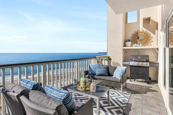 Modern Chic Santa Cruz Beach House on Airbnb with deck views