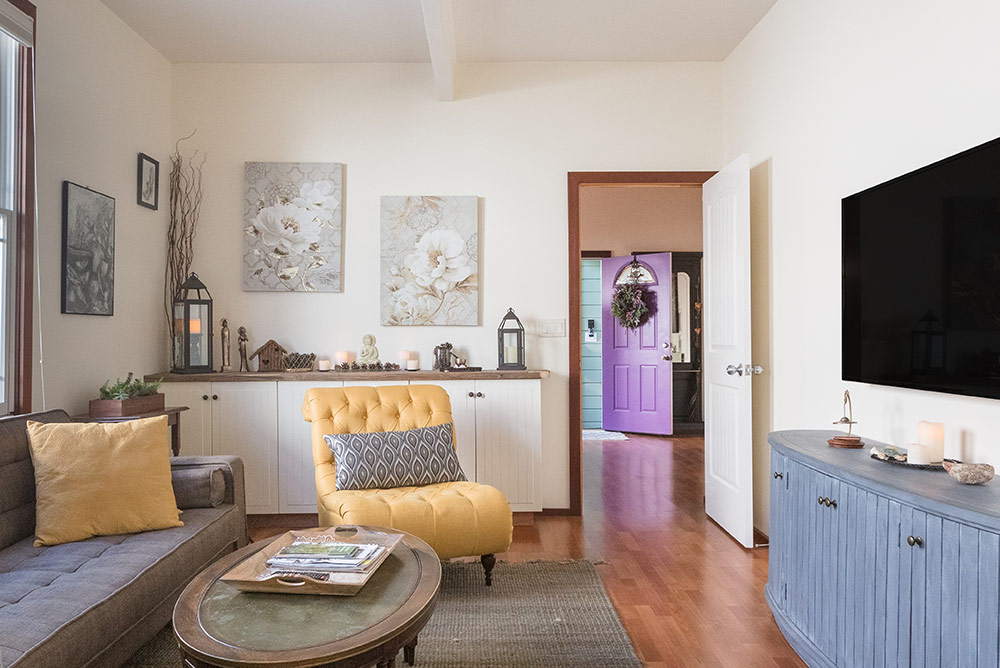 Downtown Santa Cruz airbnb living room