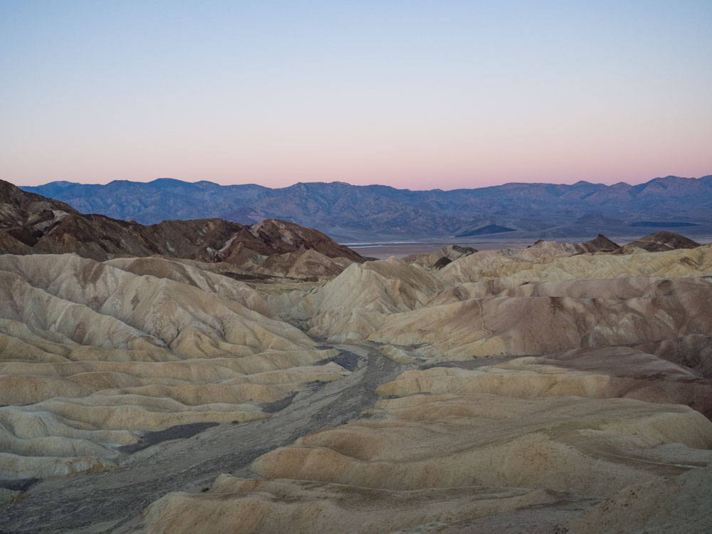 Zabriskie Point Death Valley Dawn View