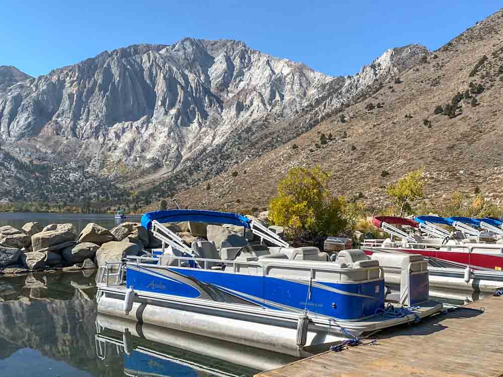 Convict Lake boat dock