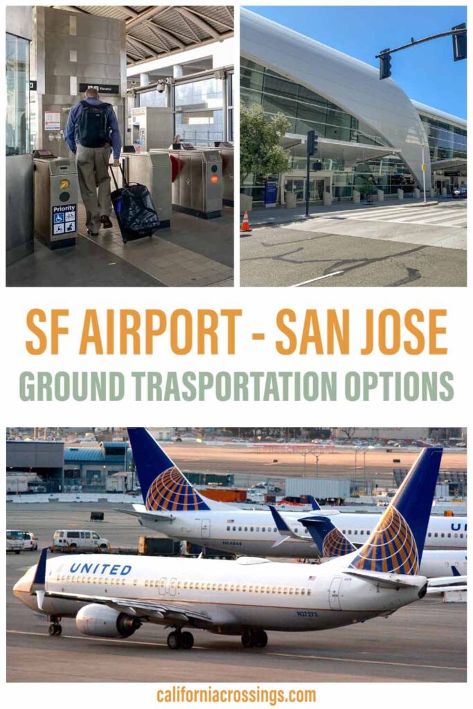 San Francisco airport to San Jose airport ground transportation options