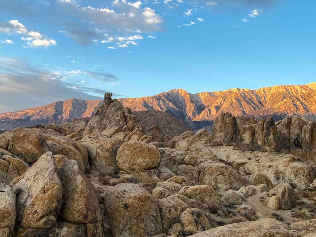 Dawn in the Alabama Hills Eastern Sierras