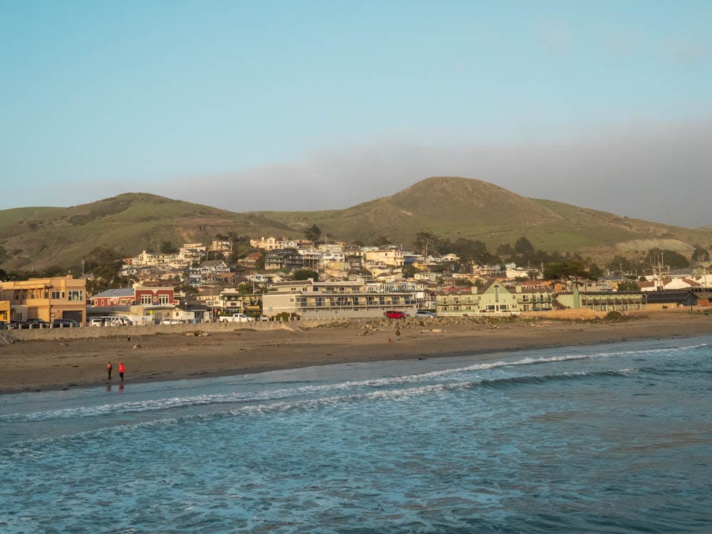 Cayucos California town view