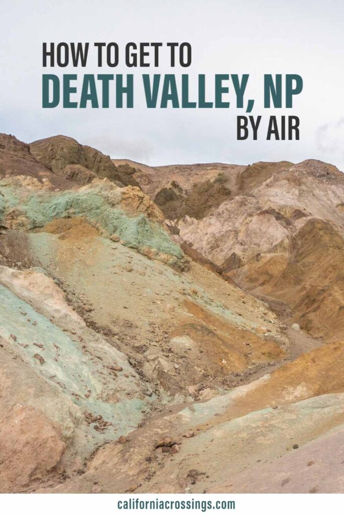 Find the closest airport to Death Valley National Park. Desert landscape