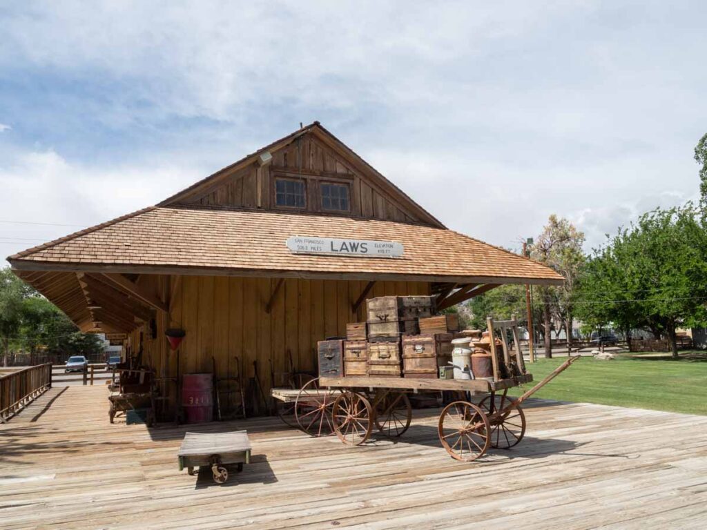 Laws Railroad Museum train depot Bishop CA