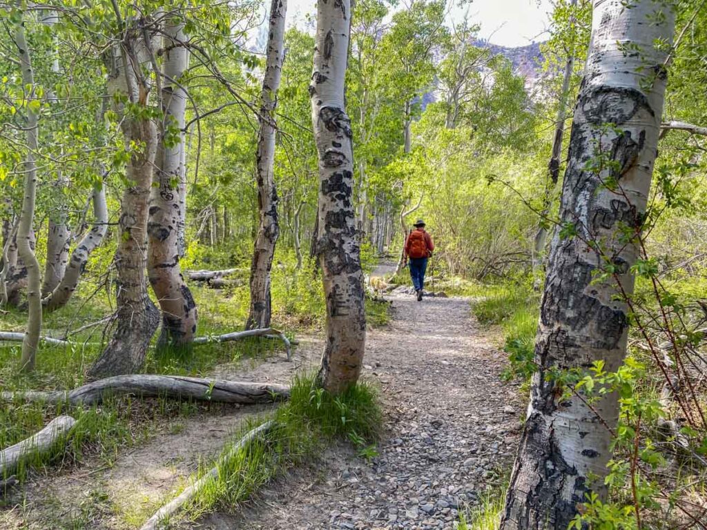 Hiking around Convict Lake