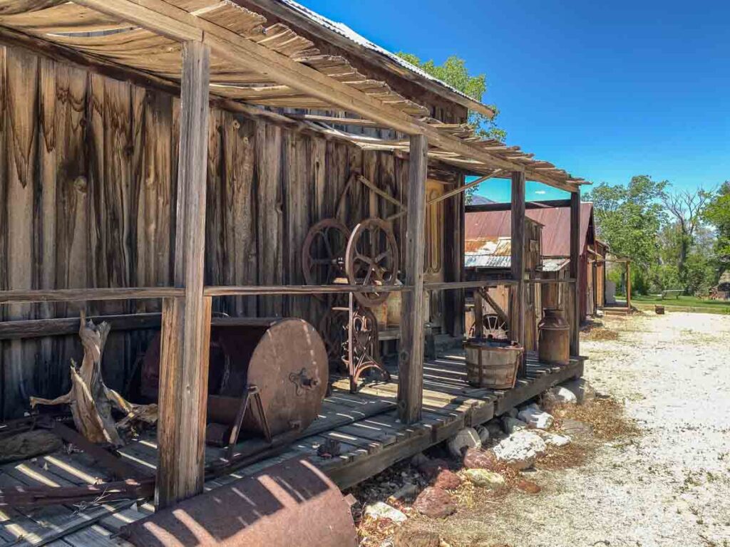 Eastern Sierras Museum old building exhibit