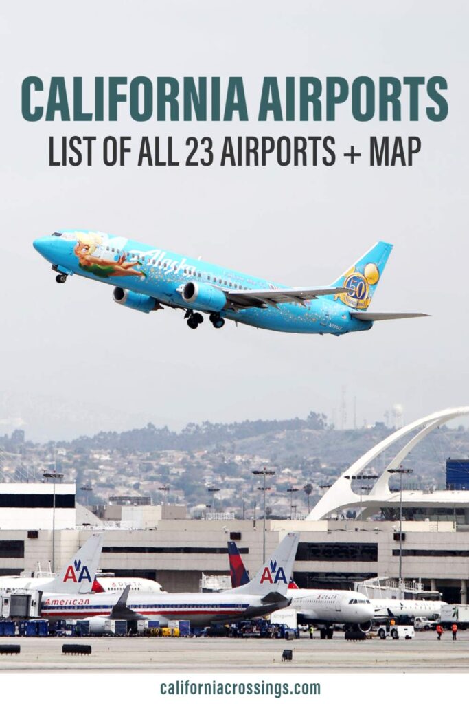 List of California Airports with map