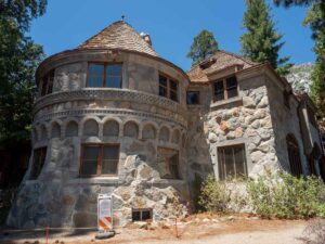 Vikingsholm castle Lake Tahoe: granite exterior