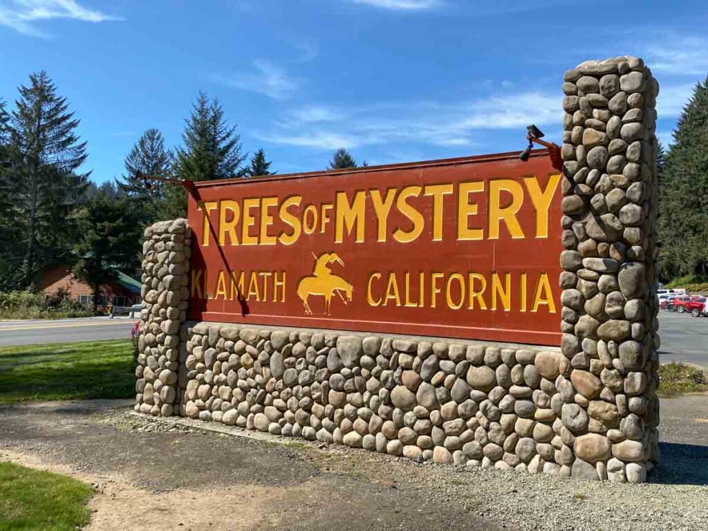 The Trees of Mystery California- sign