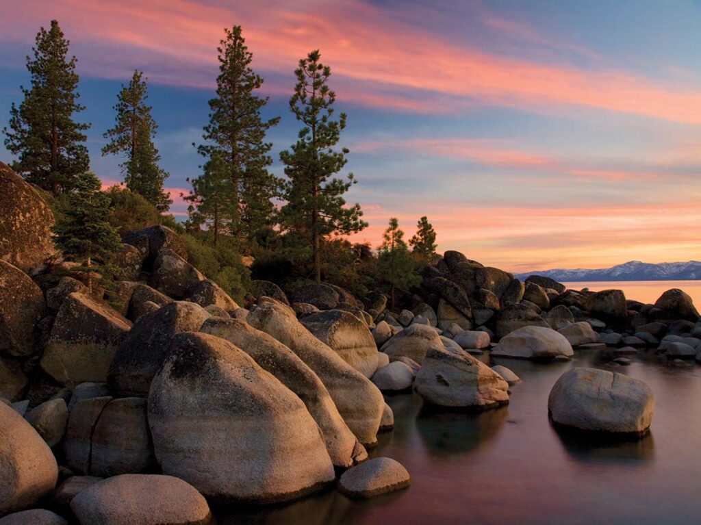 Lake Tahoe at sunset