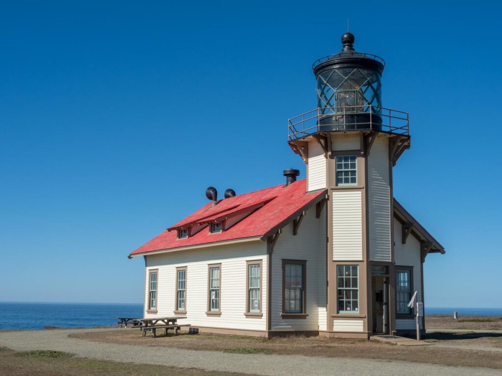 Mendocino Coast Point Cabrillo lighthouse