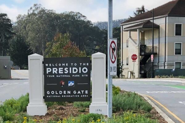 The Presidio National Park sign