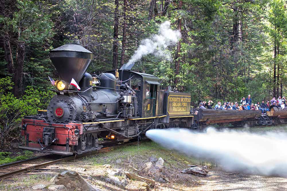 Yosemite Sugar Pine railroad train
