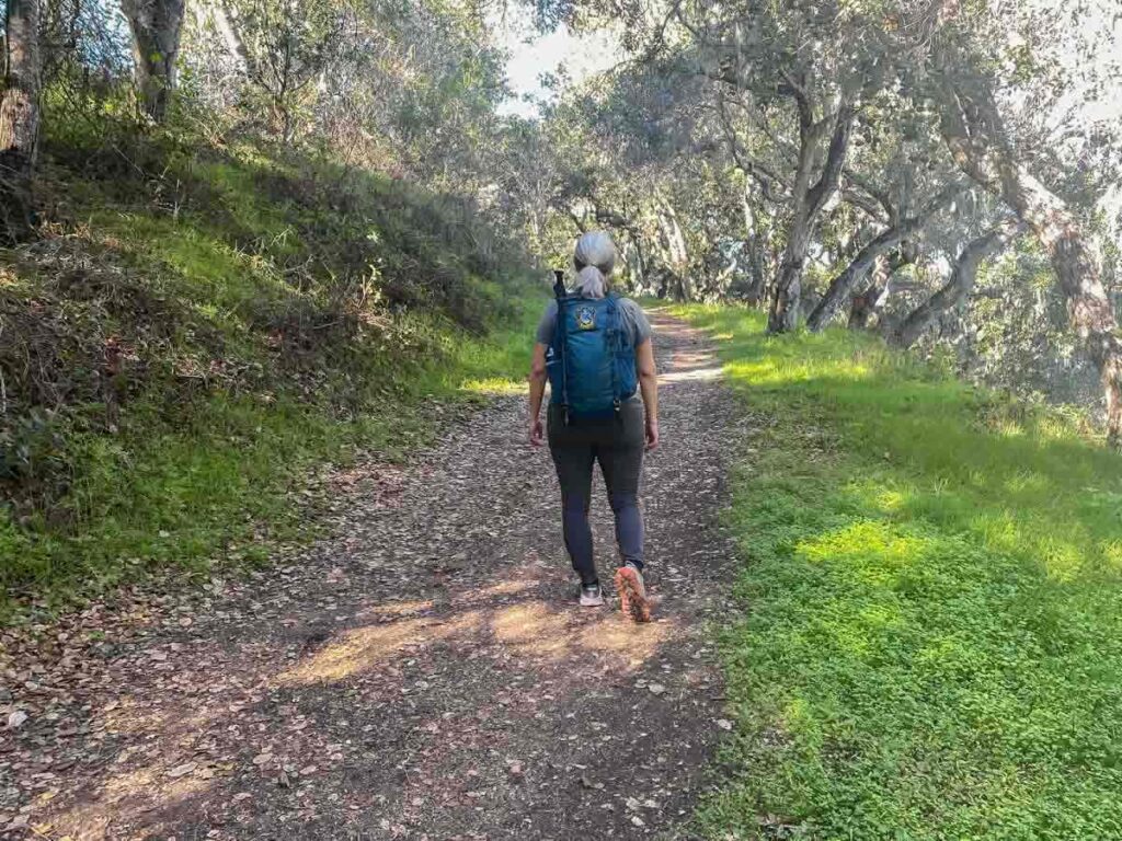 Garland Ranch hiker on trail