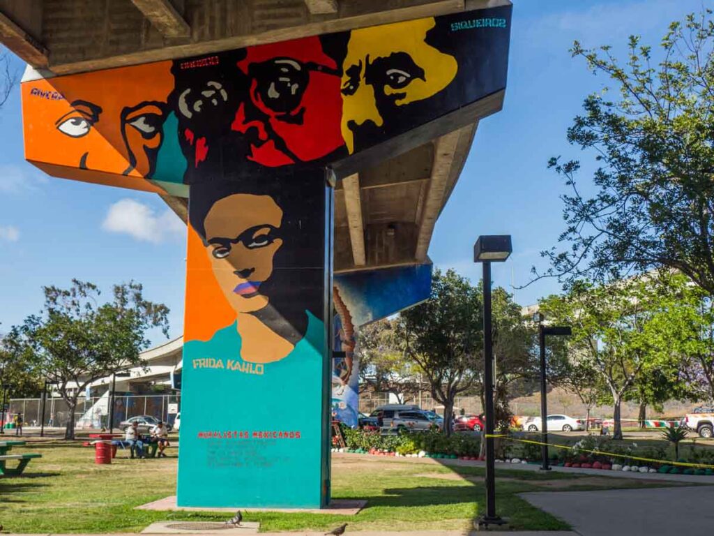 Frida Kahlo mural in Chicano Park San Diego