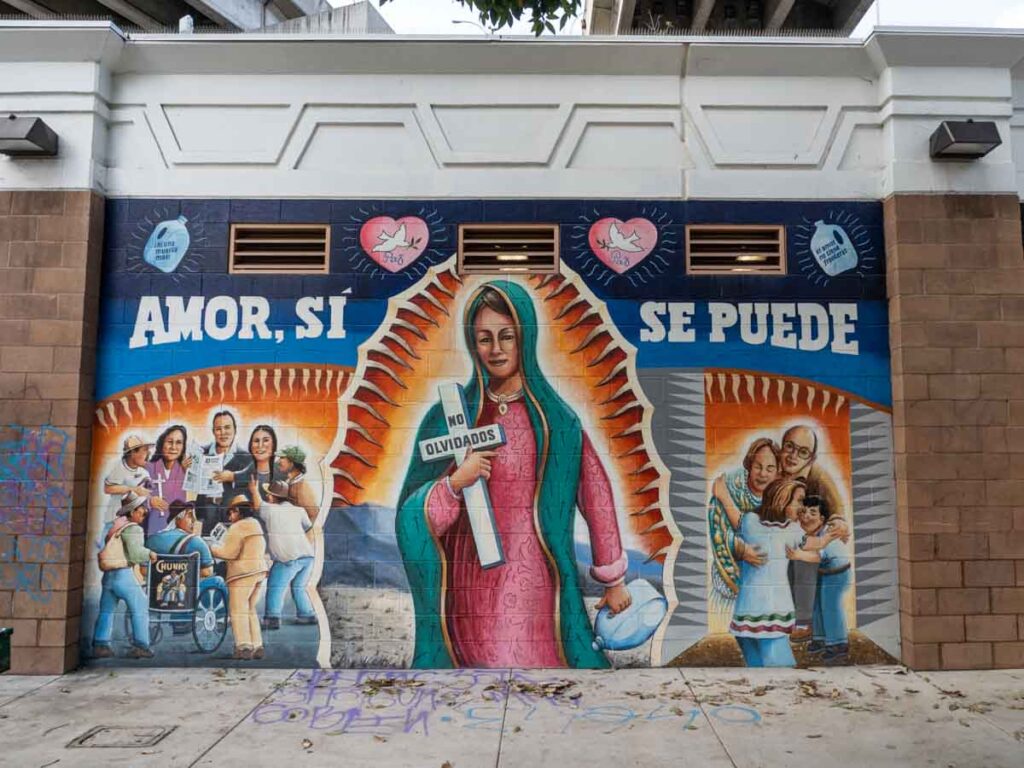 Our Lady of Guadalupe mural Chicano Park