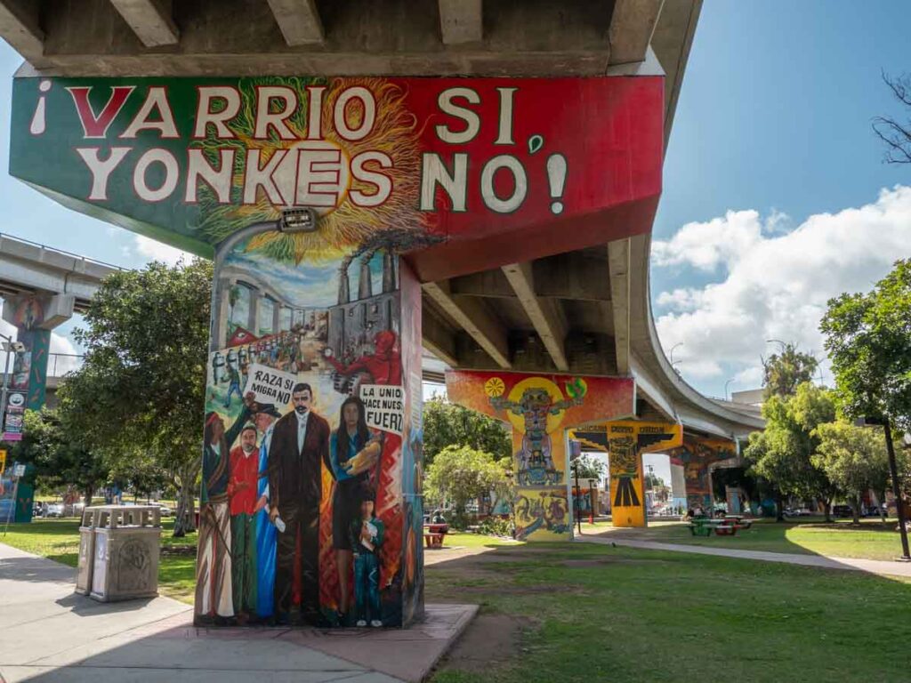Chicano Park mural: Varrio sí, Yonkes no